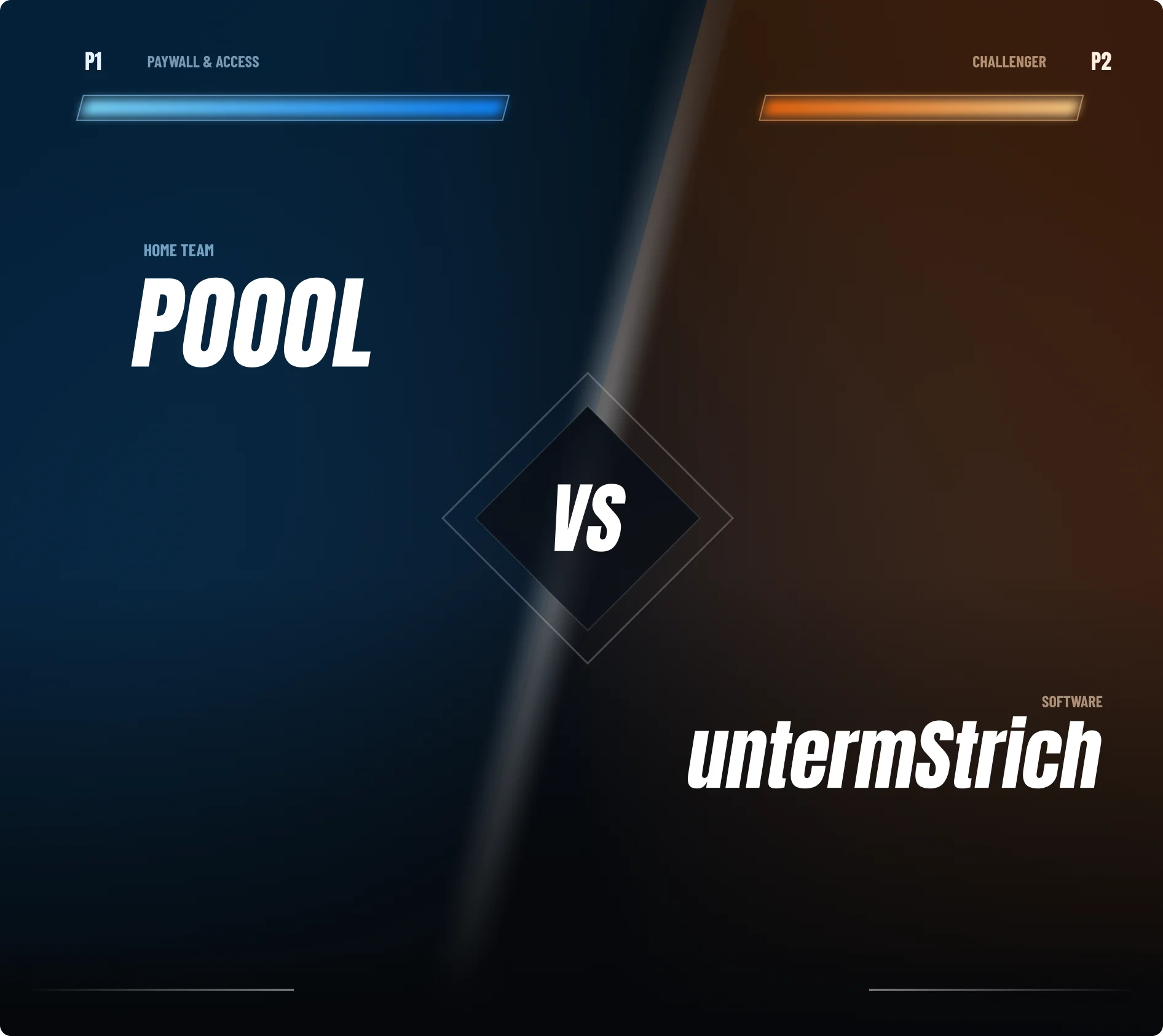 Poool vs. untermStrich