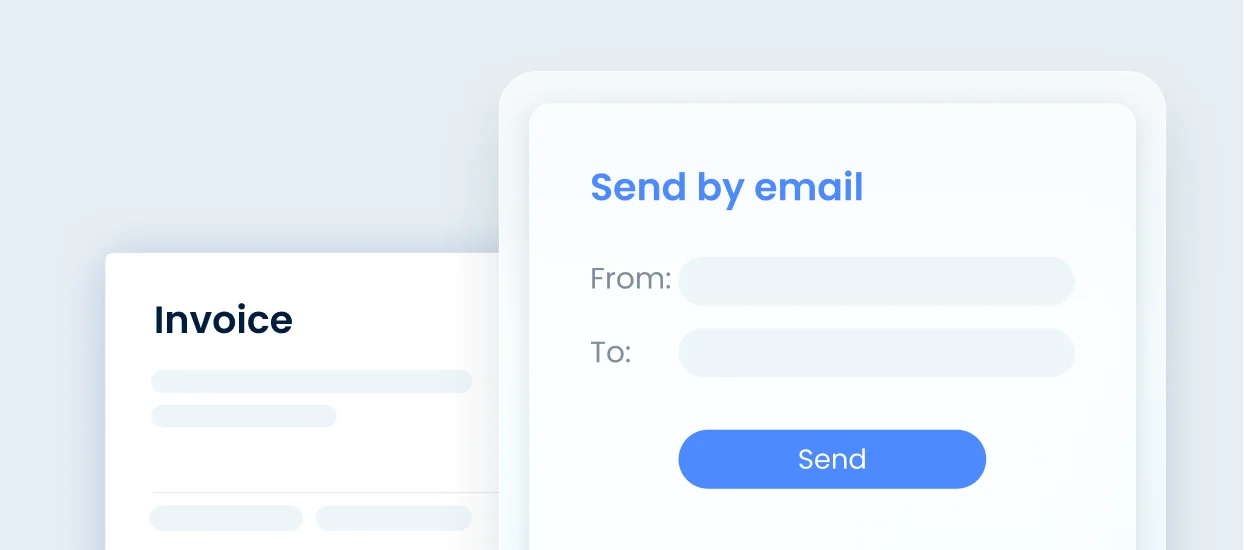 Invoices including email delivery