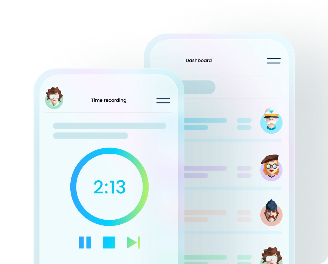 Egal wo du bist - die Zeiterfassung in der Hosentasche.