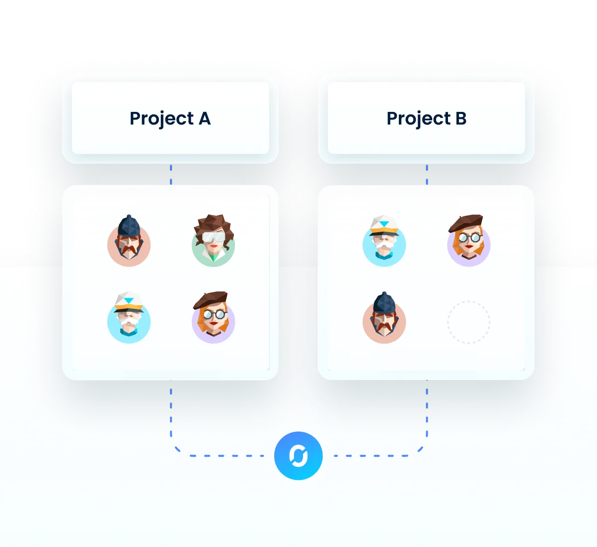 Poool Teams.<br>Internal data protection and<br>focus at the same time.