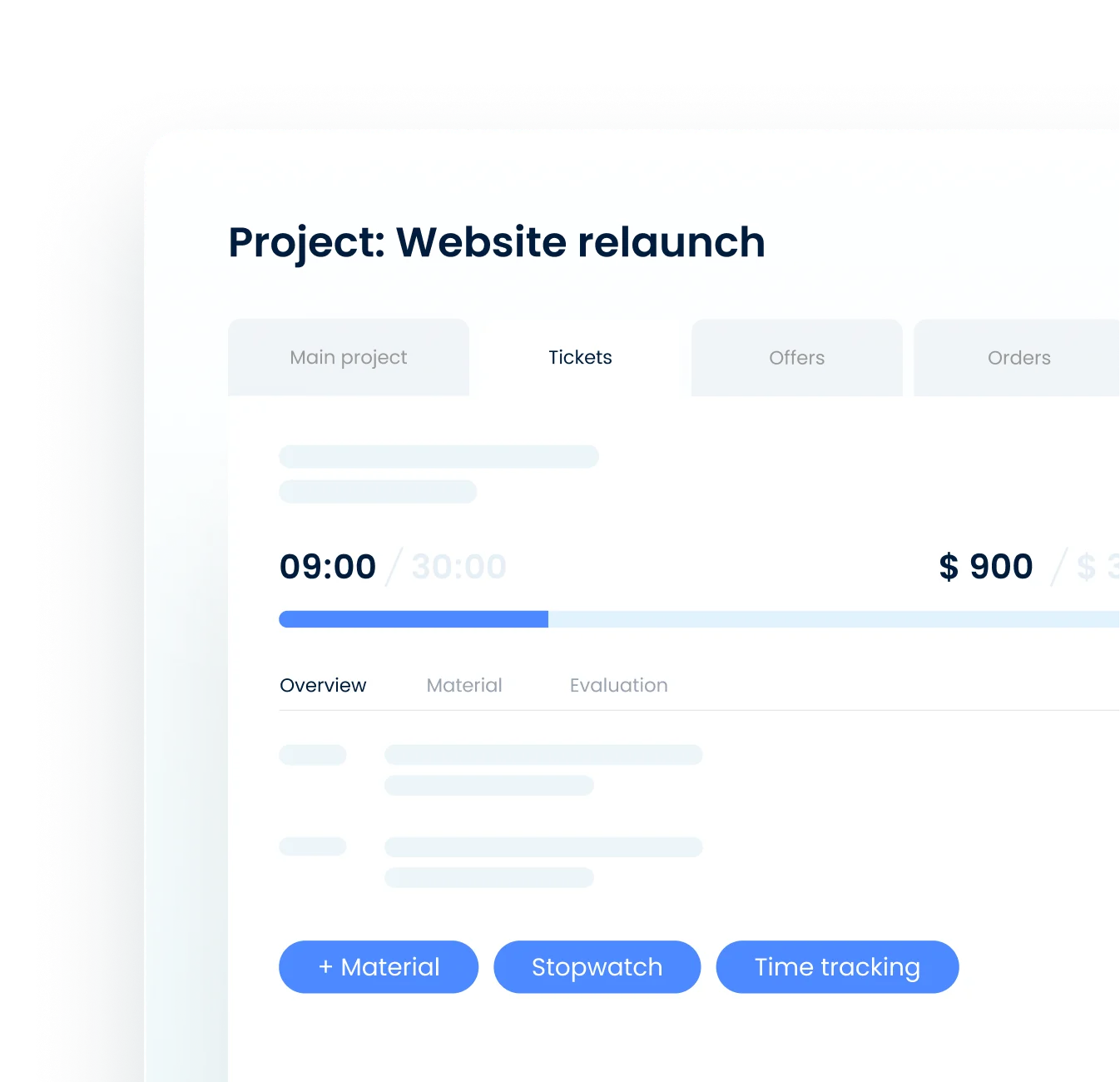 Performance profiles directly on the project.