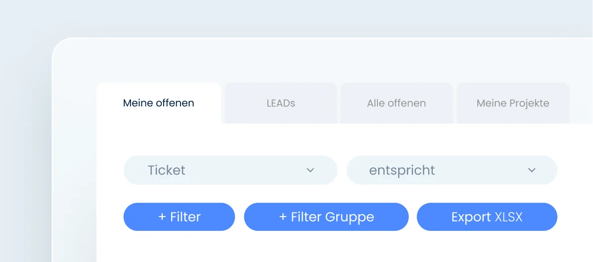 Individualisieren Sie Ihre Ansicht mit Filtern und Tags.