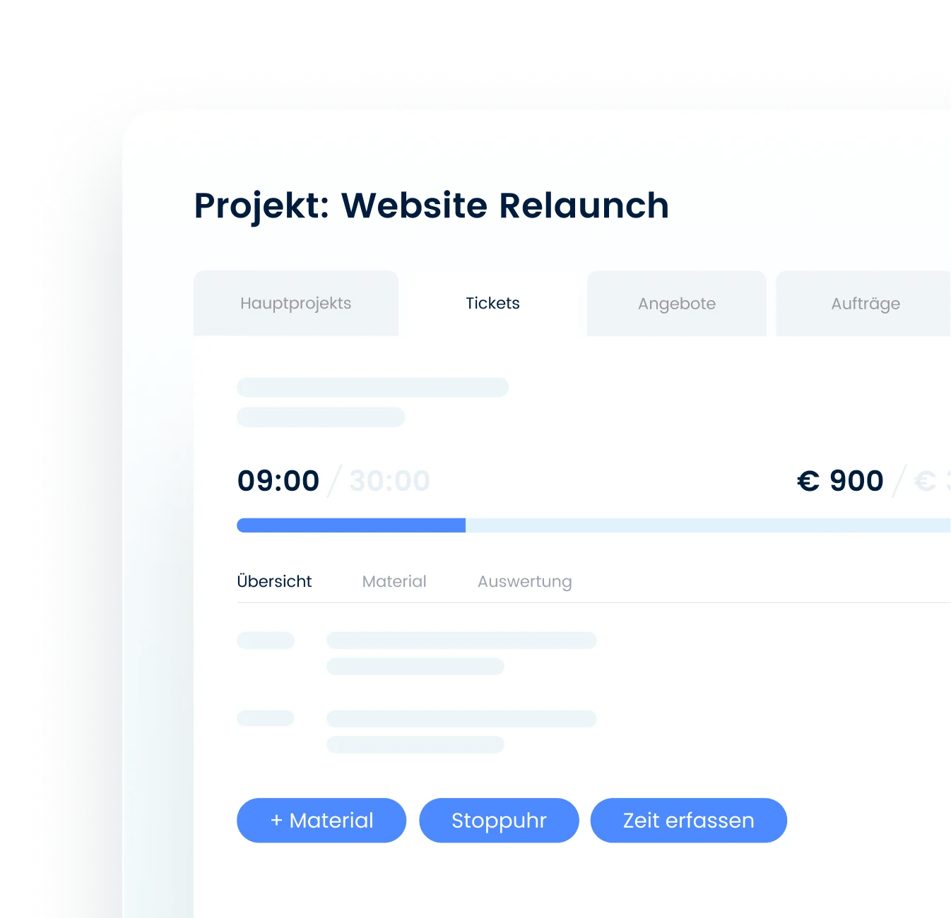 Leistungsprofile direkt am Projekt.